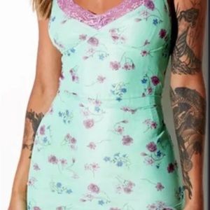 Motel Rocks Coti Bodycon Dress in Mesh Bloom